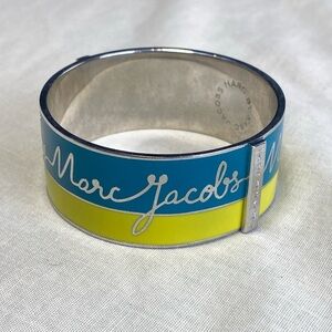 Vintage Marc by Marc Jacobs Logo Enamel Bracelet/Bangle, 2.5”